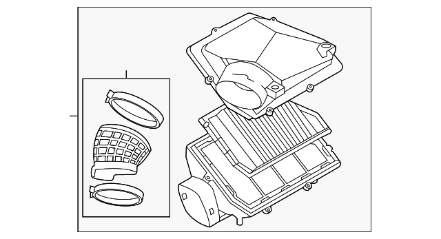 Air Cleaner Assembly - BMW (13-71-9-845-089)