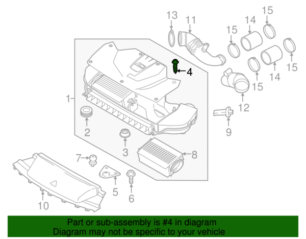 Air Cleaner Assembly Bolt - BMW (13-71-8-626-736) - Image 2