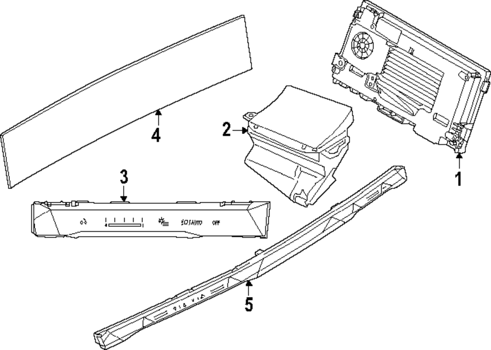 Heater Control - BMW (61-31-5-B48-ED8)