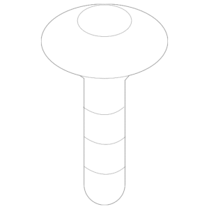 License Bracket Screw - BMW (51-41-7-067-920)