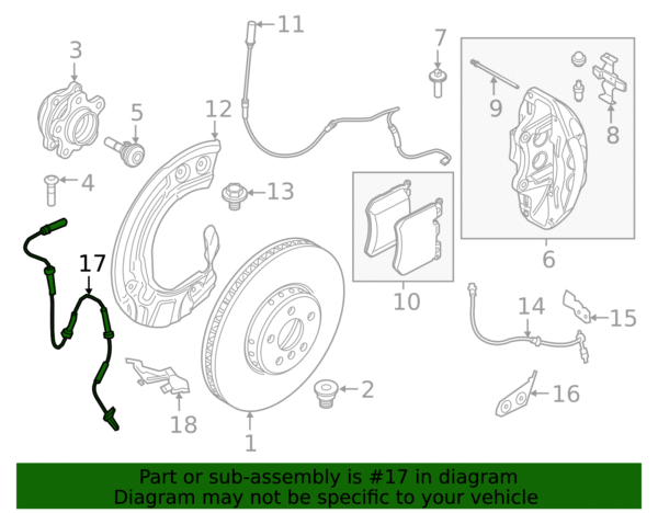 ABS Sensor - BMW (34-52-6-895-655) - Image 2
