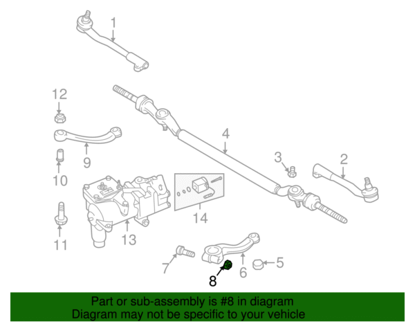 Suspension Stabilizer Bar Link Nut - BMW (07-12-9-964-672) - Image 2