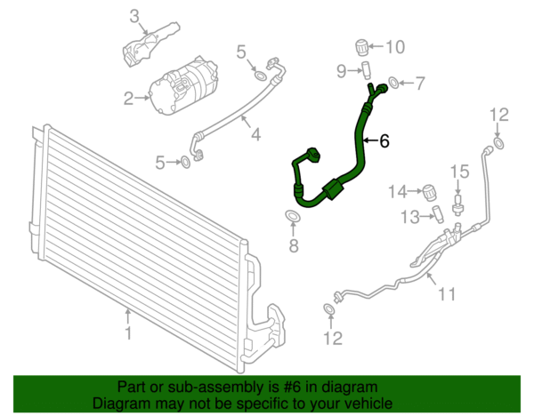 Suction Hose - BMW (64-53-9-334-689) - Image 2