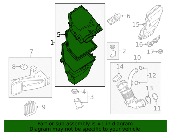 Air Cleaner Assembly - BMW (13-71-7-643-301) - Image 2