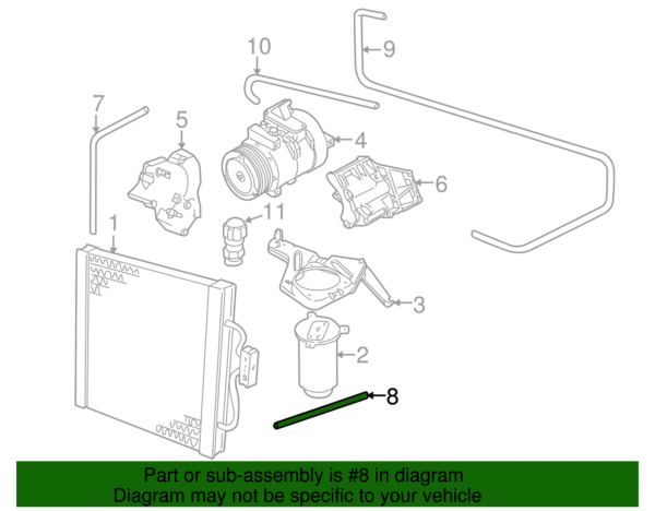 Pressure Hose - BMW (64-53-8-378-600) - Image 2