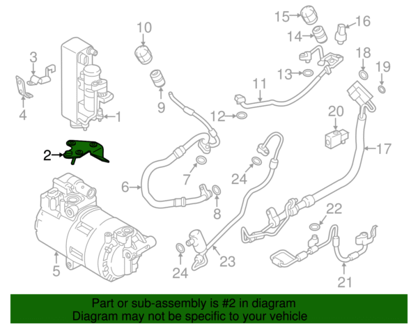 Condenser Lower Bracket - BMW (64-21-9-343-671) - Image 2