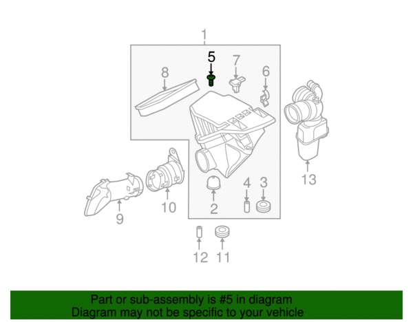 Air Cleaner Assembly Bolt - BMW (07-14-7-072-901) - Image 2