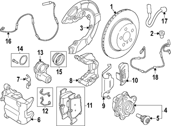 ABS Wheel Speed Sensor - BMW (34-52-6-784-598)
