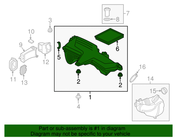 Air Cleaner Assembly - BMW (13-71-8-623-104) - Image 2
