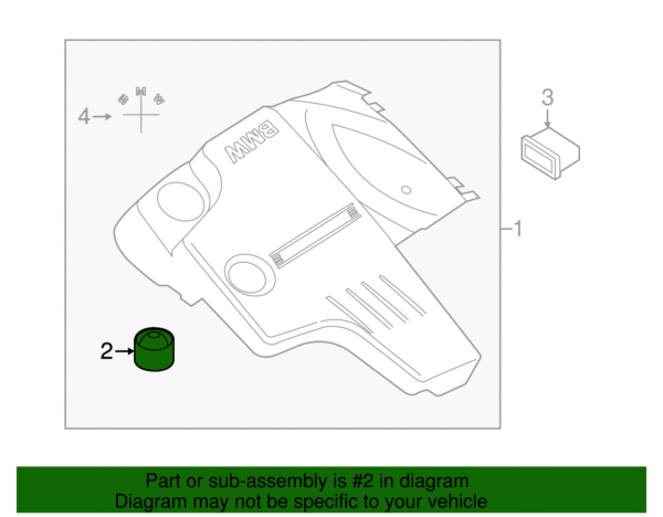 Air Cleaner Assembly Buffer - BMW (13-71-7-588-501) - Image 2