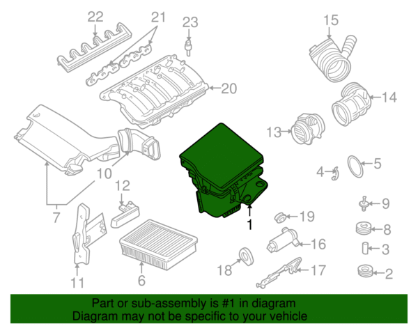 Air Cleaner Assembly - BMW (13-71-7-501-971) - Image 2