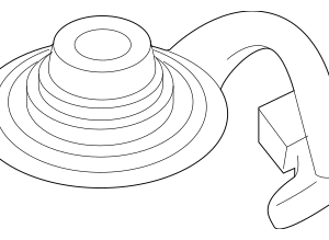 Drain Tube - BMW (64-11-9-301-572)