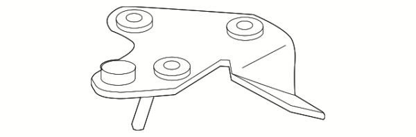 Condenser Lower Bracket - BMW (64-21-9-343-671)