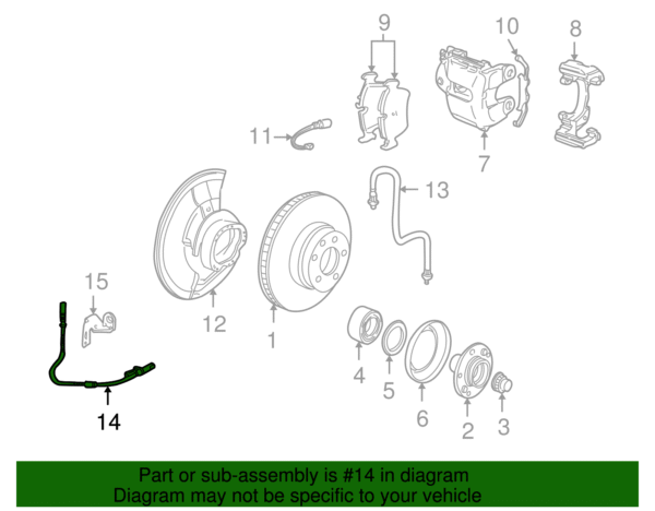 Speed Sensor - BMW (34-52-6-756-378) - Image 2