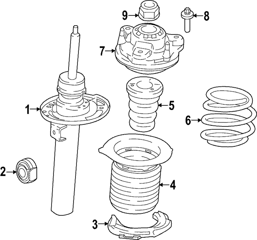 Strut Bumper - BMW (31-30-6-889-705)