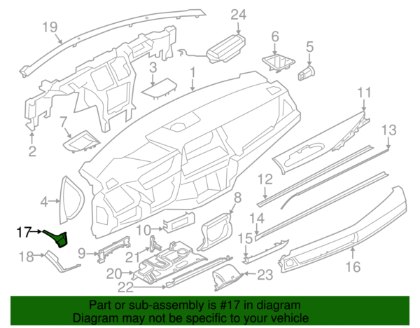 Lower Column Cover - BMW (51-45-8-060-384) - Image 2