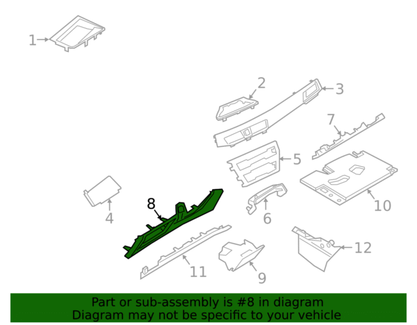 Trim Panel - BMW (51-45-6-822-060) - Image 2