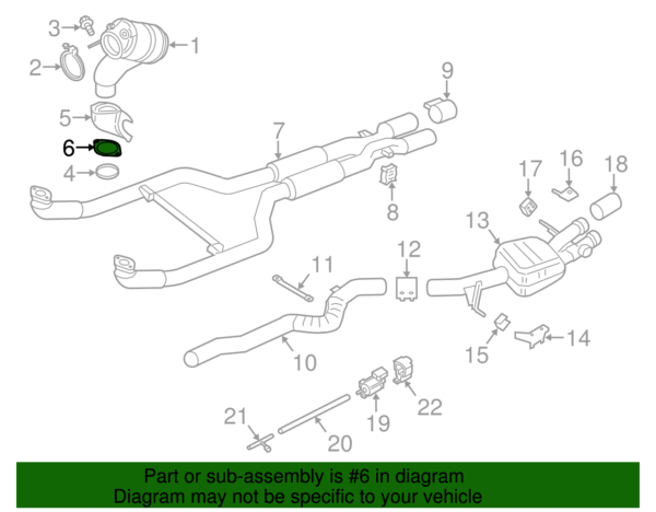 Pre-Converter Gasket - BMW (18-30-7-844-741) - Image 2