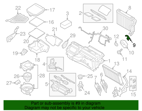 Evaporator Core Clamp - BMW (64-11-6-929-488) - Image 2