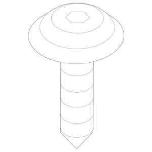 Side Bracket Screw - BMW (17-11-7-596-108)