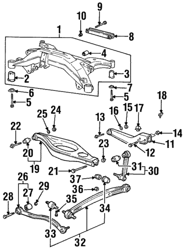 Trailing Arm Bushing - BMW (33-32-1-133-864)