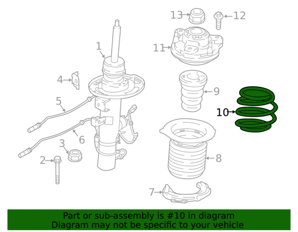 Coil Spring - BMW (31-33-8-090-598) - Image 2
