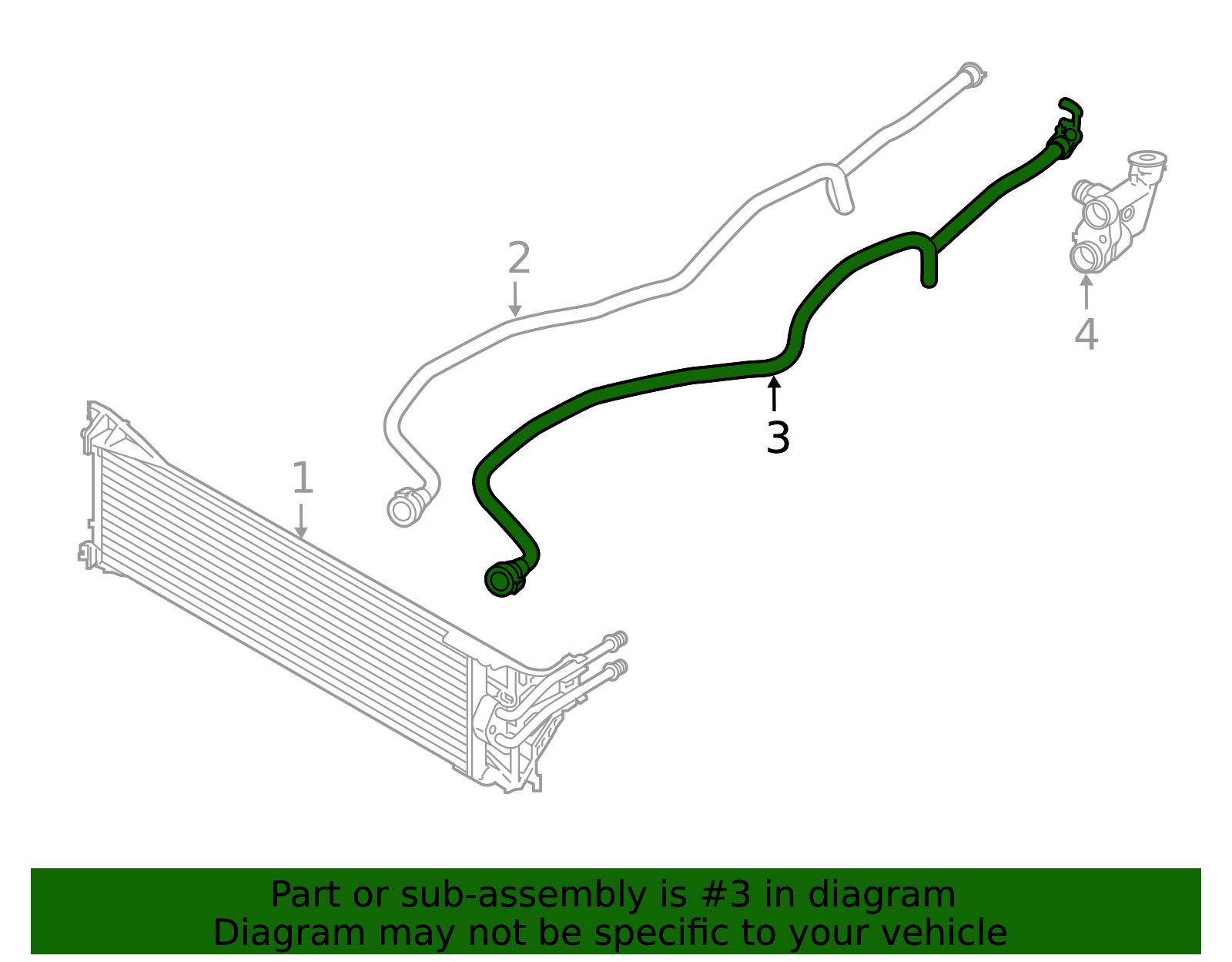 Oil Return Tube - BMW (17-22-9-494-457) - Image 2
