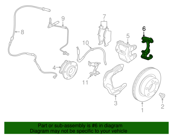 Caliper Support - BMW (34-11-6-850-971) - Image 2