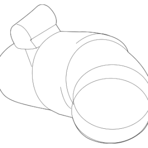 Outlet Duct - BMW (13-71-7-848-382)