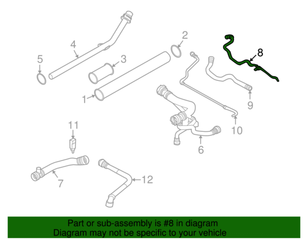 Overflow Hose - BMW (17-12-7-542-540) - Image 2
