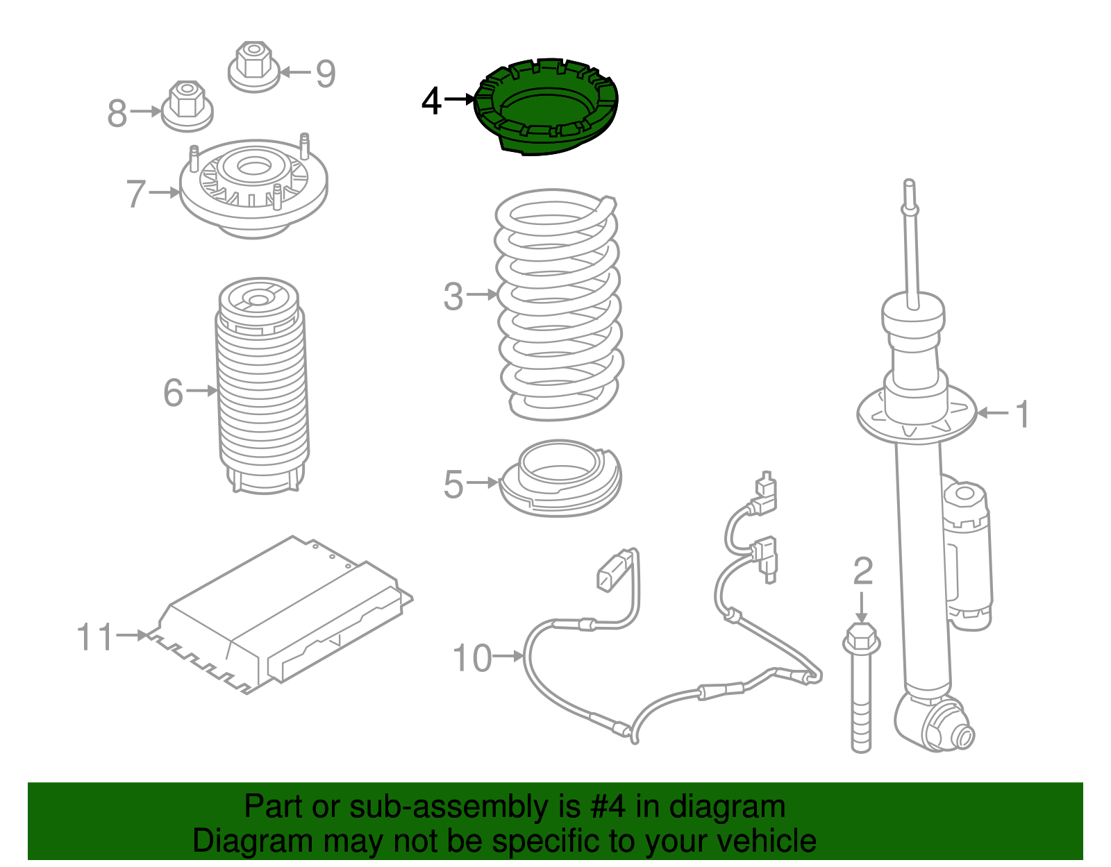Upper Insulator - BMW (33-50-5-A14-4F6) - Image 2