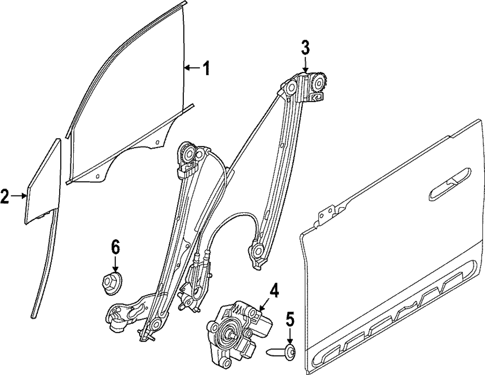 Door Glass - BMW (51-33-7-932-196)