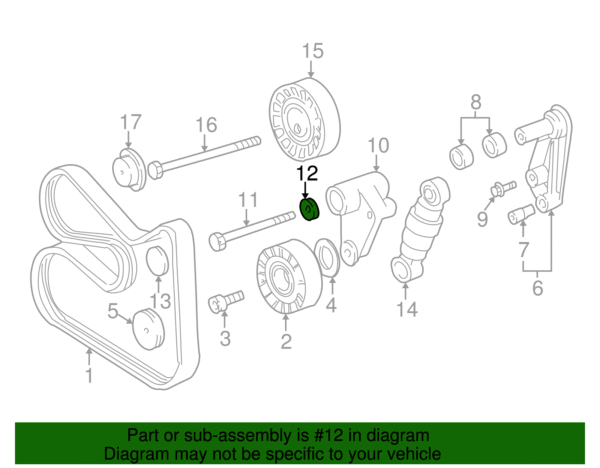 Belt Tensioner Washer - BMW (11-28-7-835-130) - Image 2