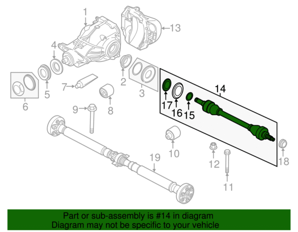 Axle Assembly - BMW (33-20-7-581-018) - Image 2
