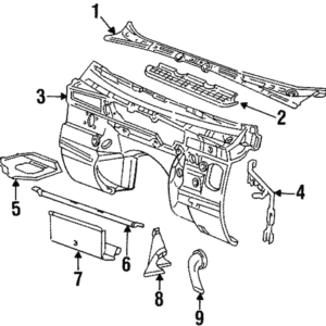 Water Drain Panel - BMW (51-73-8-144-152)