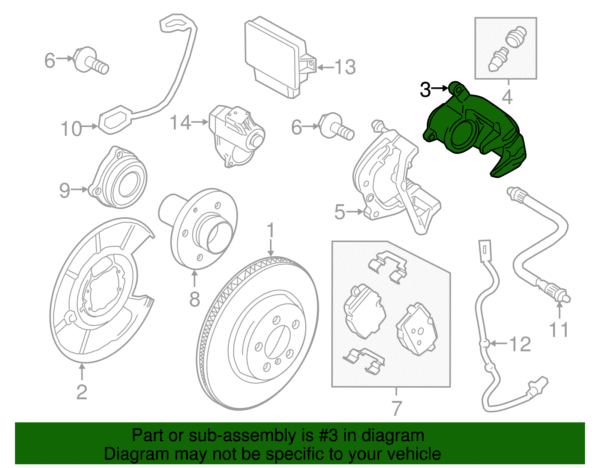 Caliper - BMW (34-21-6-793-042) - Image 2