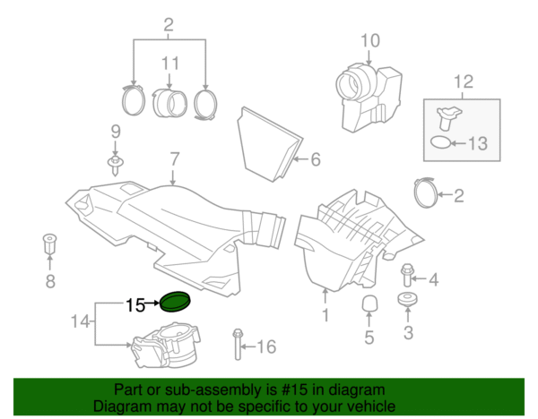 Fuel Injection Throttle Body Mounting Gasket - BMW (13-54-7-582-931) - Image 2