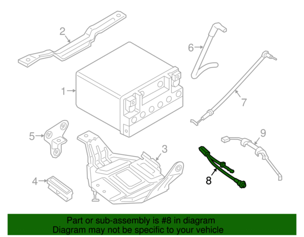 Battery Cable - BMW (61-12-9-391-187) - Image 2
