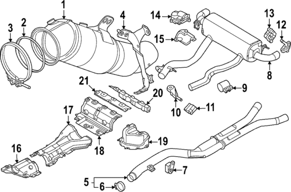 Exhaust Pipe - BMW (18-30-9-894-284)
