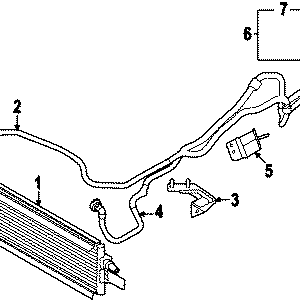 Automatic Transmission Oil Cooler Hose Assembly - BMW (17-22-8-096-458)