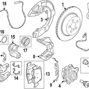 Disc Brake Caliper Bracket - BMW (34-20-8-843-025)