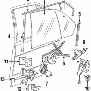Movable Glass - BMW (51-34-8-107-673)