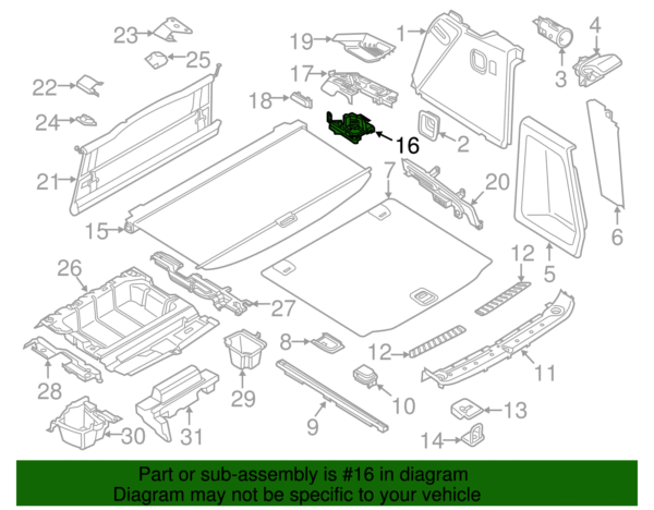 Mount - BMW (51-47-7-396-582) - Image 2