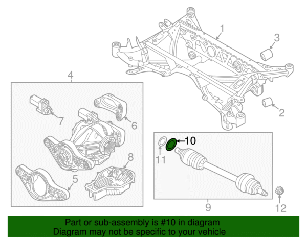 Axle Assembly Dust Shield - BMW (33-20-7-846-832) - Image 2