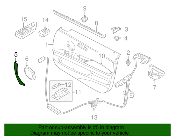 Handle Molding - BMW (51-41-6-971-292) - Image 2