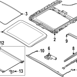 Sunroof Glass - BMW (54-10-5-A98-0C7)