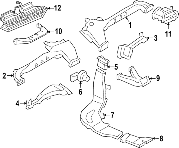 Air Outlet Vent - BMW (64-22-5-A04-CE2)