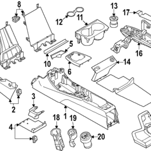 Armrest - BMW (51-16-5-A70-565)