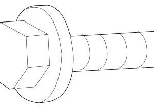 Guide Support Bolt - BMW (33-50-6-781-988)