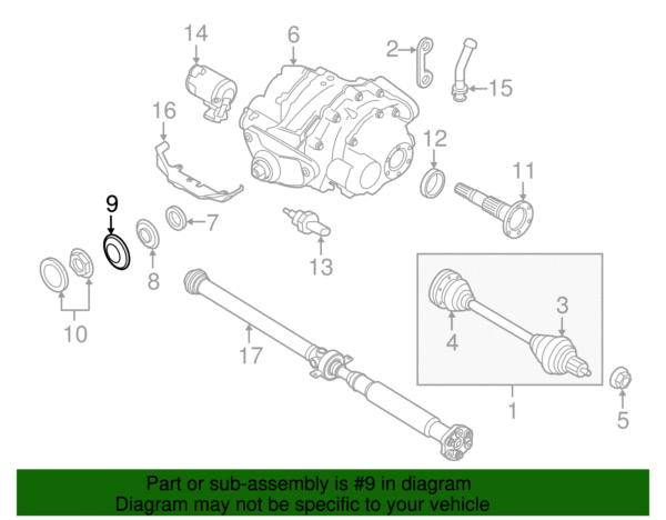 Differential Drive Pinion Oil Deflector - BMW (33-12-7-518-511) - Image 2
